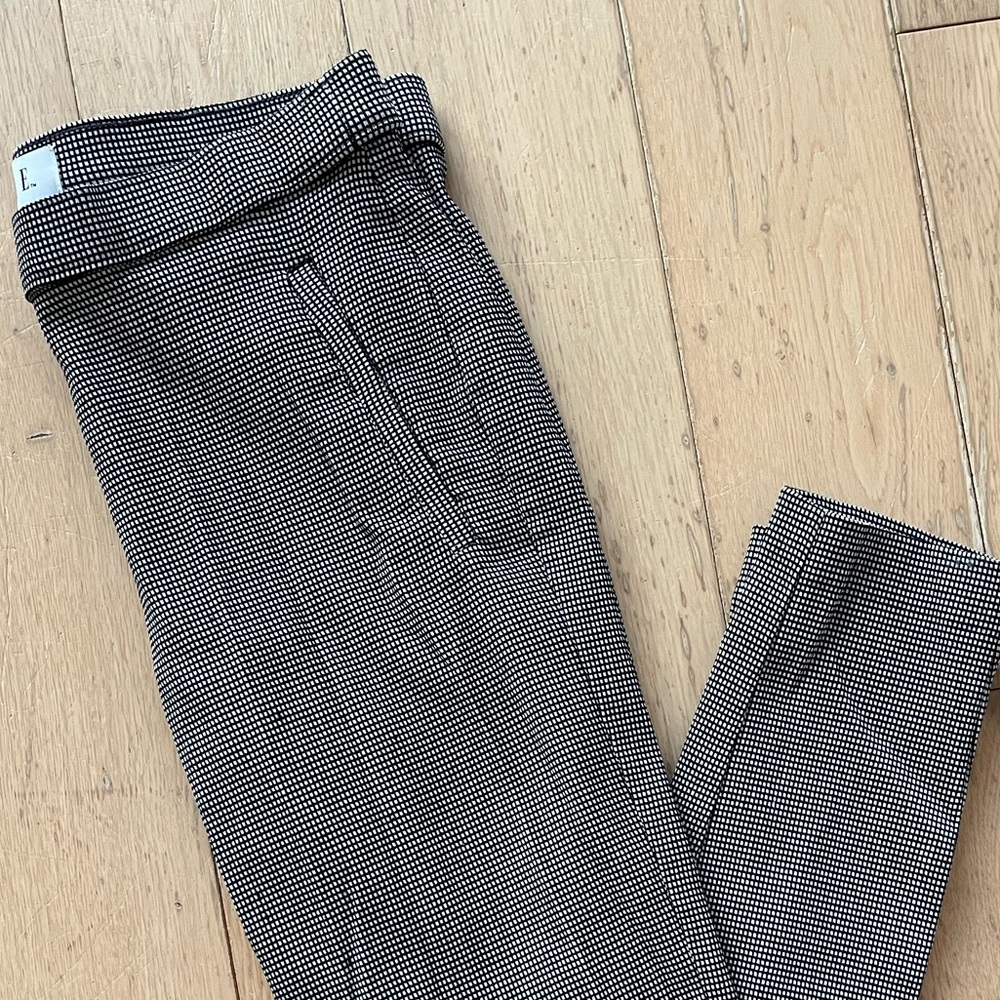 Black & White Checkered Dress Pants